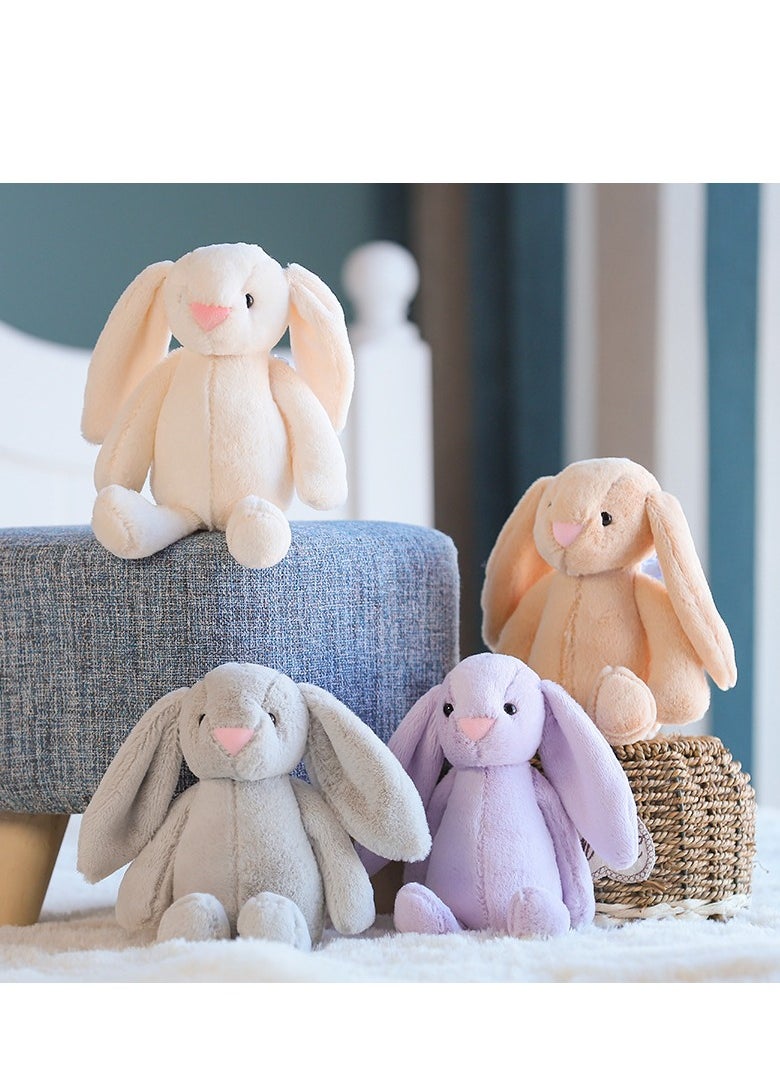 Cute White 45cm Rabbit Doll Hanging Ear Rabbit Plush Stuffed Toy Girls Birthday Gifts