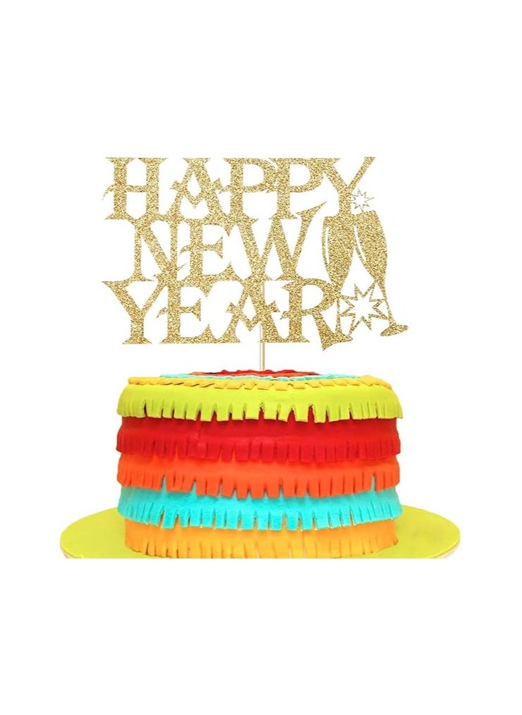 Happy New Year Cake Topper, Happy New Year Cake Decoration, Cupcake Toppers, Cake Topper, New Year's Eve Cake Decoration, New Year Cake Topper for New Year Party