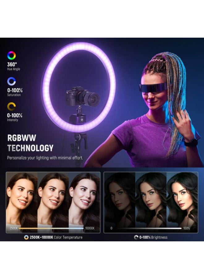 Neewer SRP18C RGB LED Ring Light Kit (18