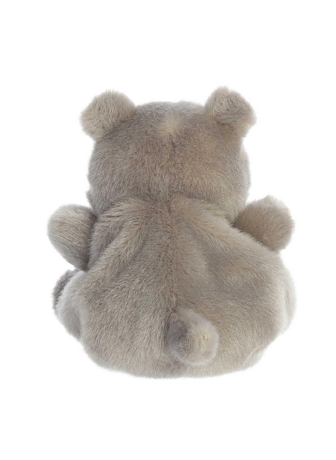 ® Adorable Palm Pals™ Hunk Hippo™ Stuffed Animal - Pocket-Sized Play - Collectable Fun - Grey 5 Inches