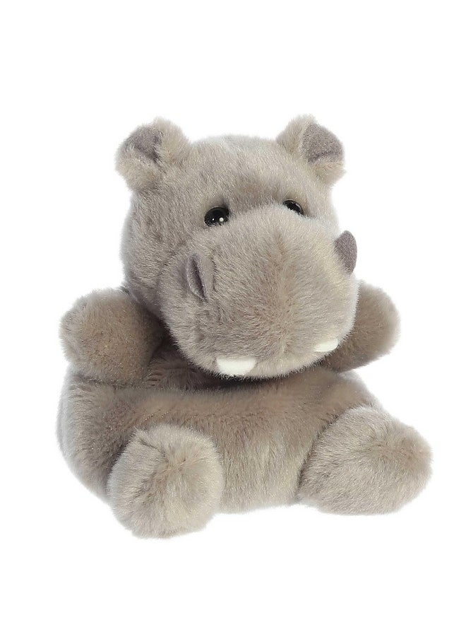 ® Adorable Palm Pals™ Hunk Hippo™ Stuffed Animal - Pocket-Sized Play - Collectable Fun - Grey 5 Inches