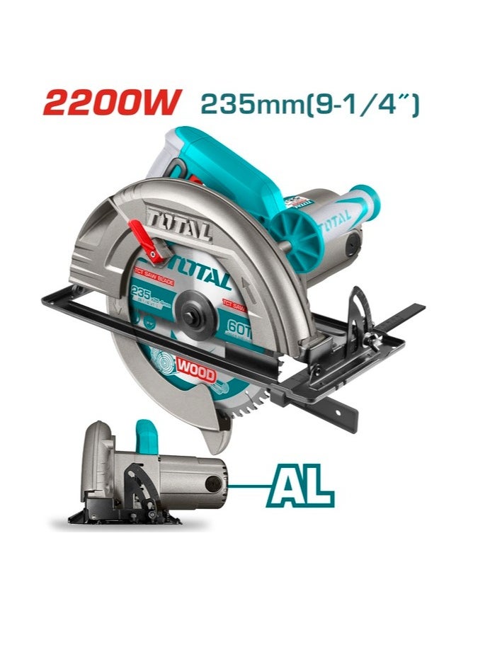 TOTAL Circular Saw 9-1/4