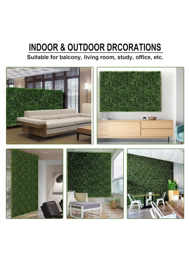 Hometaste 40X60Cm Synthetic Grass Wall Panels Enhance Your Space With Lush Indoor And Outdoor Decor - Faux Greenery Fence For Villa, Garden, And Home Privacy - Lifelike Artificial Grass Panels (5_Pieces)