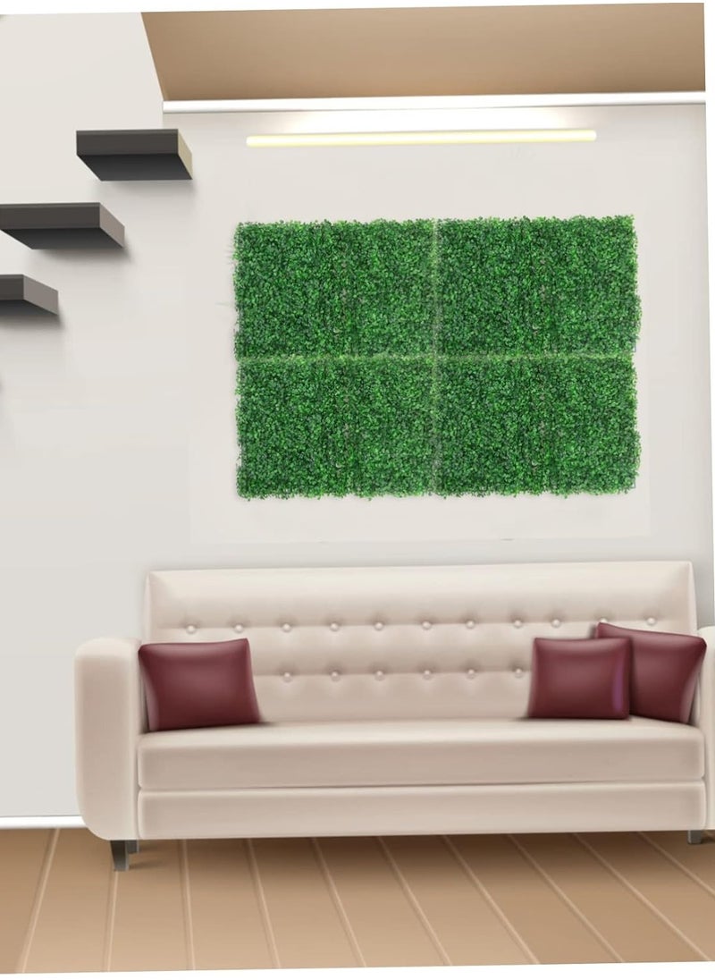 Hometaste 40X60Cm Synthetic Grass Wall Panels Enhance Your Space With Lush Indoor And Outdoor Decor - Faux Greenery Fence For Villa, Garden, And Home Privacy - Lifelike Artificial Grass Panels (5_Pieces)