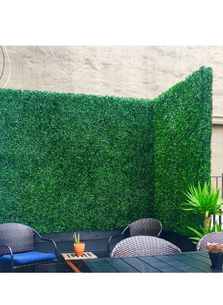 Hometaste 40X60Cm Synthetic Grass Wall Panels Enhance Your Space With Lush Indoor And Outdoor Decor - Faux Greenery Fence For Villa, Garden, And Home Privacy - Lifelike Artificial Grass Panels (5_Pieces)