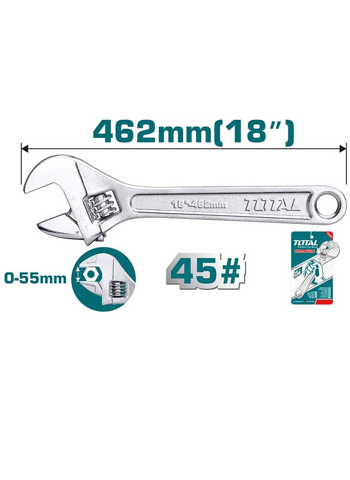 TOTAL Adjustable Wrench 450mm (18