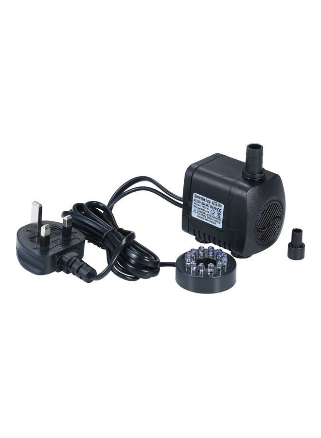 Pool Water Fountain Pump Black 11.8 x 9.5 x 6.8cm