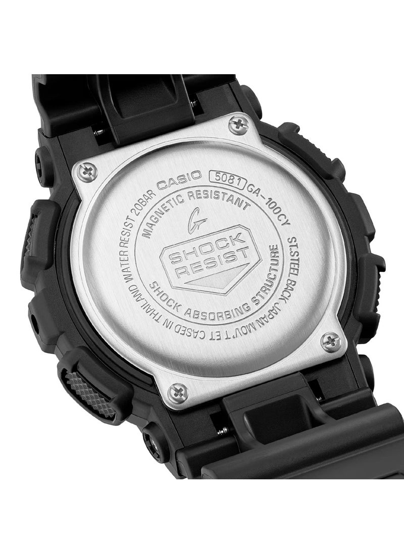 G-Shock Casual Men's Analog & Digital Black Watch GA-100CY-1ADR