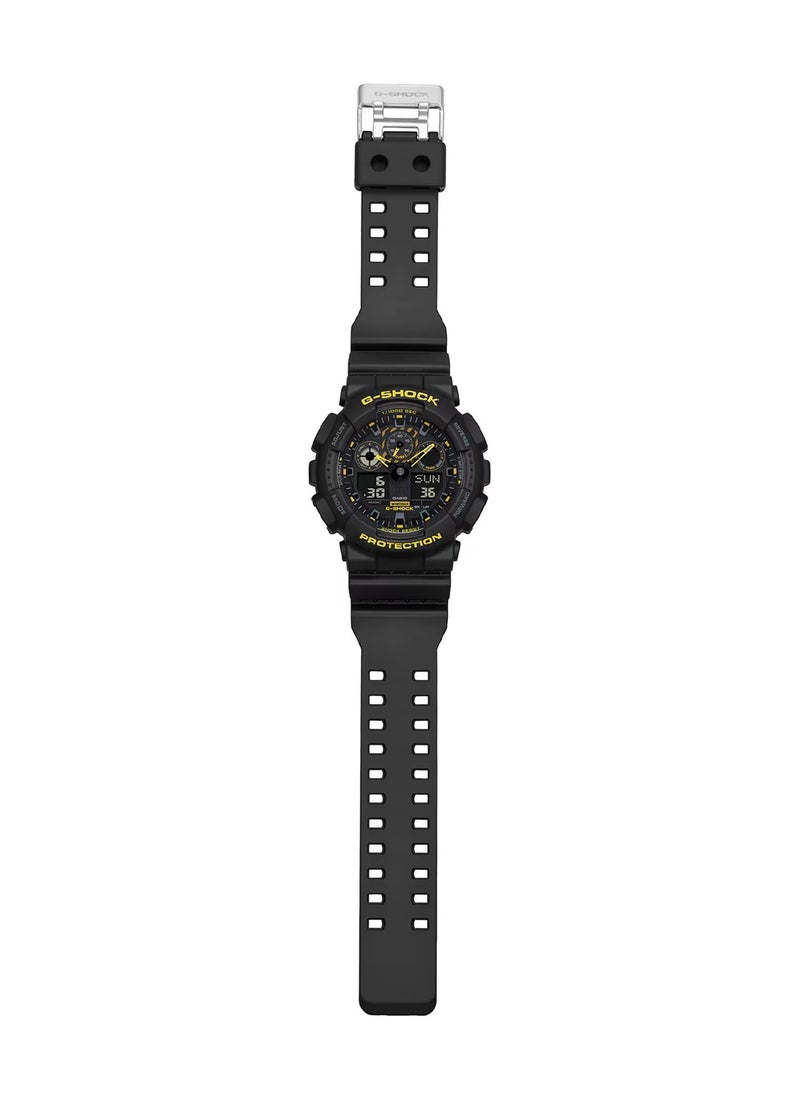 G-Shock Casual Men's Analog & Digital Black Watch GA-100CY-1ADR