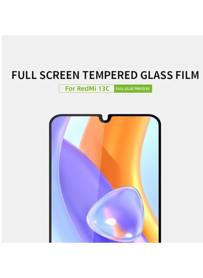 For Redmi 13C Screen Protector HD Transparent Scratch-resistant Tempered glass screen protector For Redmi 13C