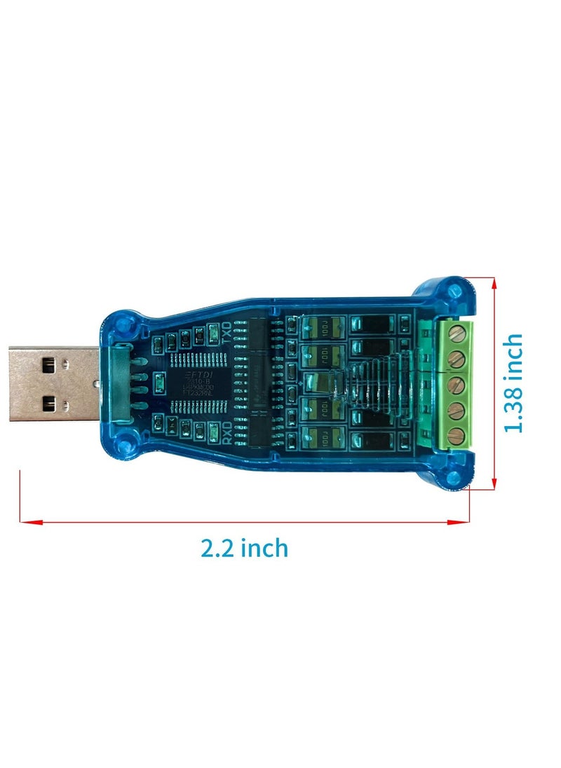 USB to RS485 RS422 Converter with FTDI FT232R Chip Work for Modbus