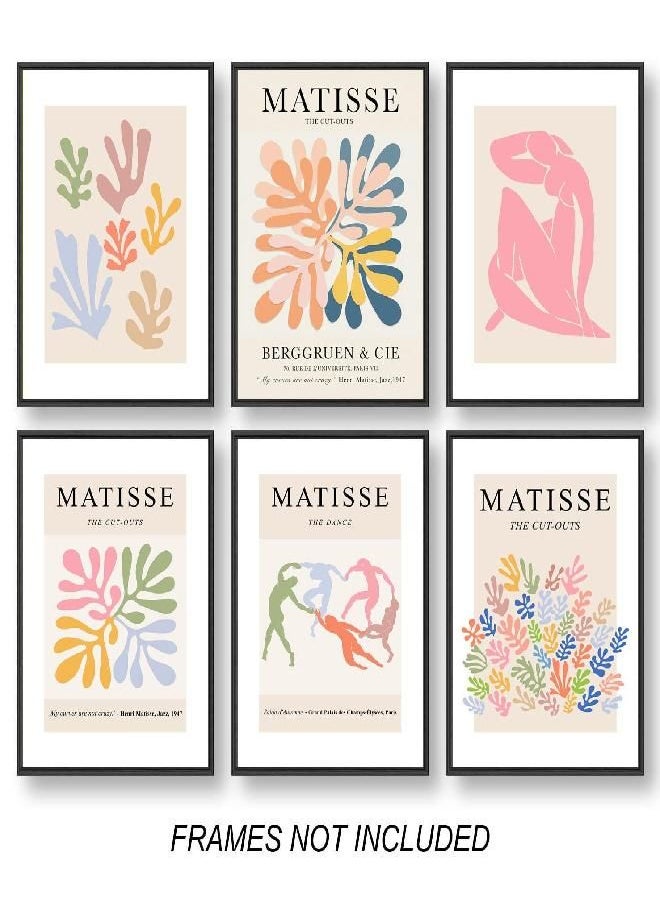 12PCS Matisse Poster, Danish Pastel Room Decor, Minimalist Wall art, Matisse Wall Art, Wall Art for Living room and Bedroom, Office Decor, Pastel Room Decor (8x10 in, Unframed)