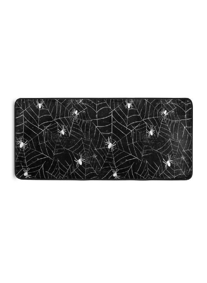 ALAZA Halloween Black and White Grunge Background with Spiderwebs Runner Area Rug Non Slip Floor Mat for Hallway Entryway Living Room Bedroom Dorm Home Decor 72x24 inches