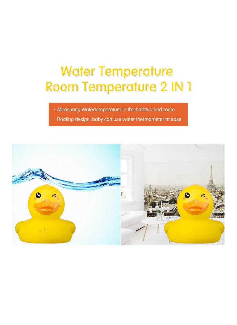 Baby Thermometer, The Infant Baby Bath Floating Toy Safety Temperature Thermometer (Cute Duck)