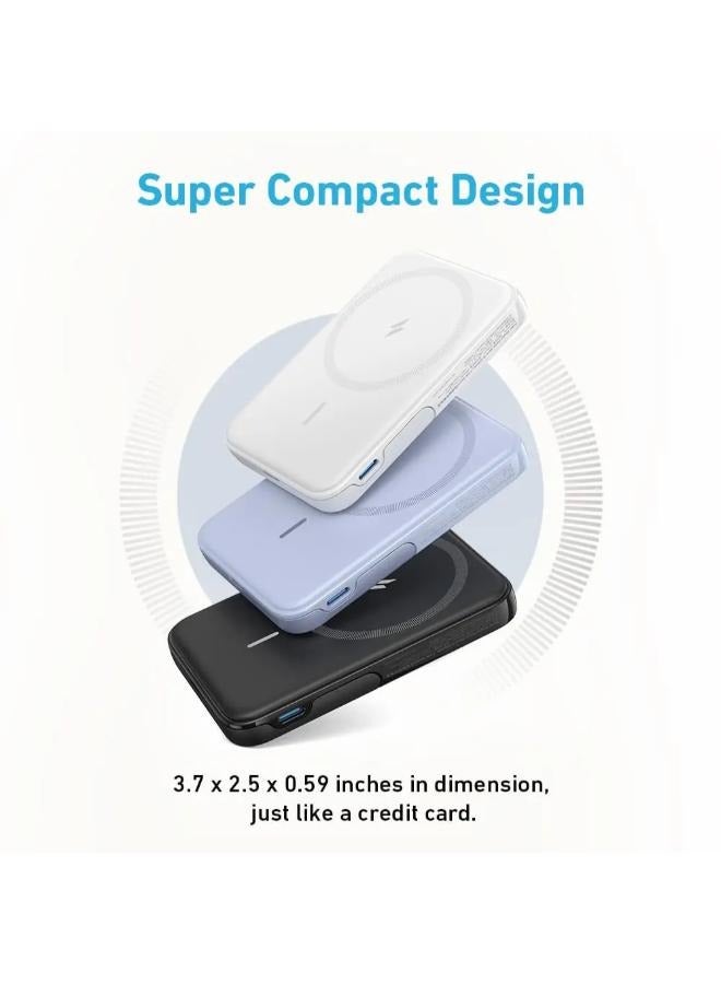 5000 mAh Power Bank 322 MagGo 5000mAh MagSafe Battery Portable Charger A1618 White