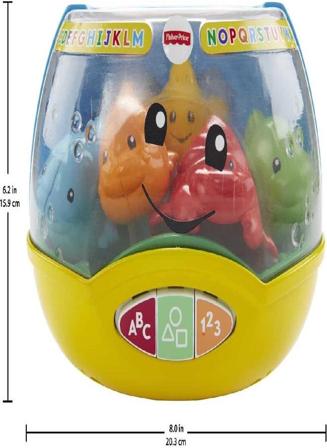 Fisher-Price Laugh & Learn Baby & Toddler Toy Magical Lights Fishbowl With Smart Stages Learning Content For Ages 6+ Months