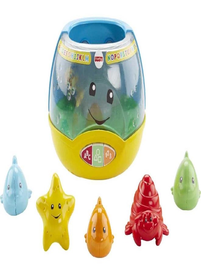 Fisher-Price Laugh & Learn Baby & Toddler Toy Magical Lights Fishbowl With Smart Stages Learning Content For Ages 6+ Months