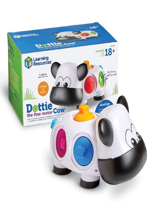 Learning Resources Dottie the Fine Motor Cow - 1 Piece, Ages 18+ months Fine Motor Skills Toys for Toddlers, Preschool Toys, Educational Toys for Kids