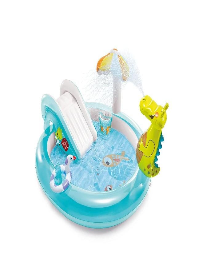 Intex Gator Inflatable Play Center, for Ages 2+, Blue