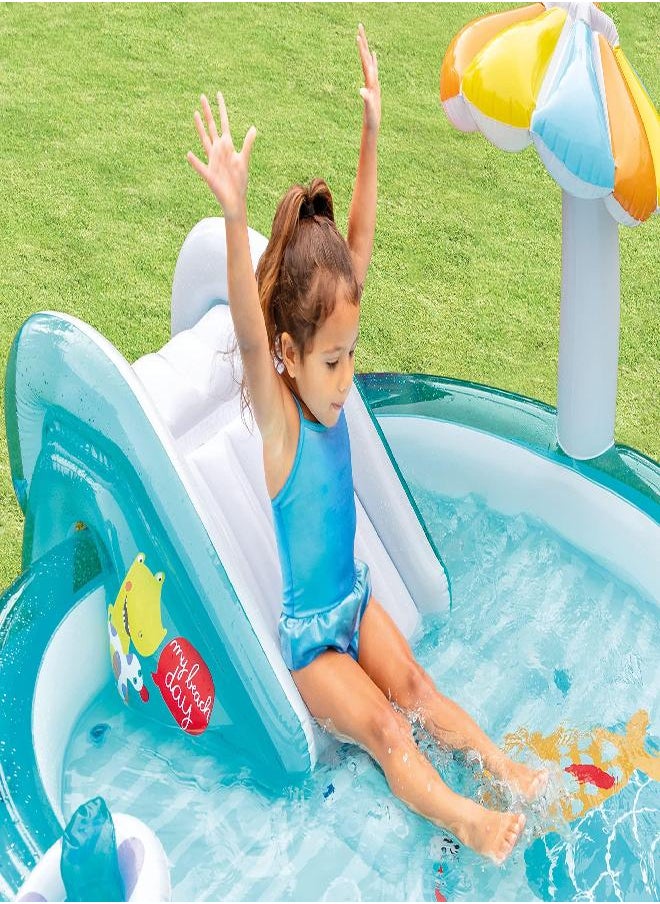 Intex Gator Inflatable Play Center, for Ages 2+, Blue
