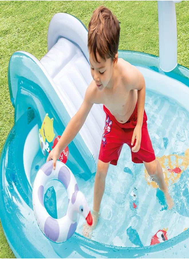 Intex Gator Inflatable Play Center, for Ages 2+, Blue