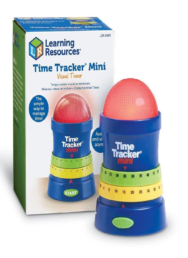 Learning Resources Time Tracker Mini Visual Timer, Classroom Timer, Hand Washing Timer, Auditory and Visual Cue, Ages 3+
