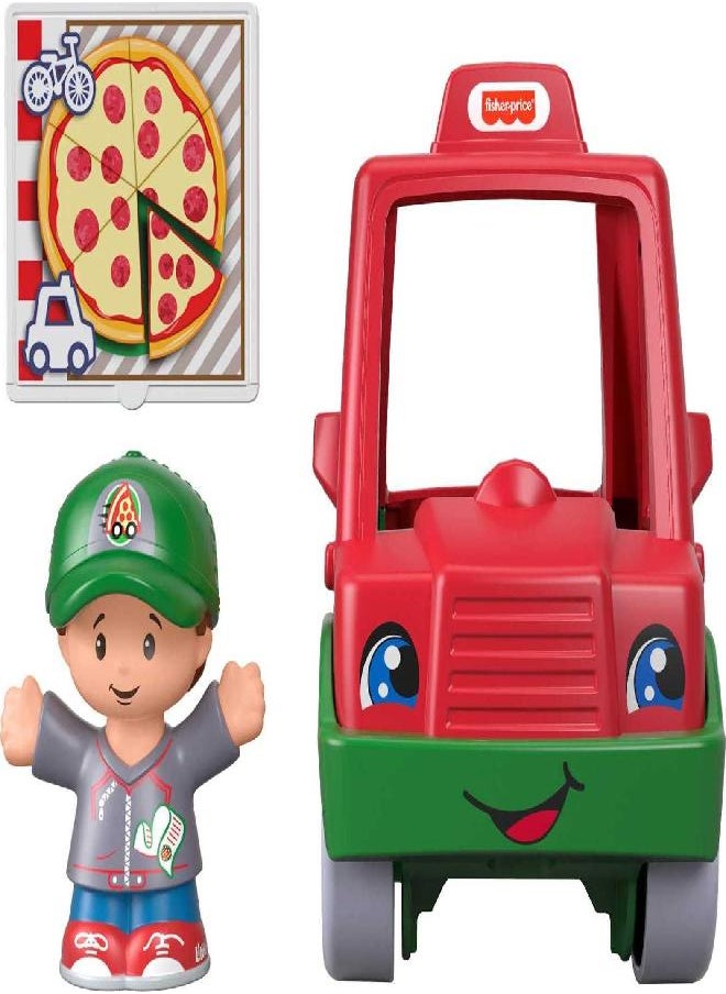 Fisher-Price Toddlers Can Deliver Hot and Delicious Pizzas with This Little People Pizza Delivery Car!