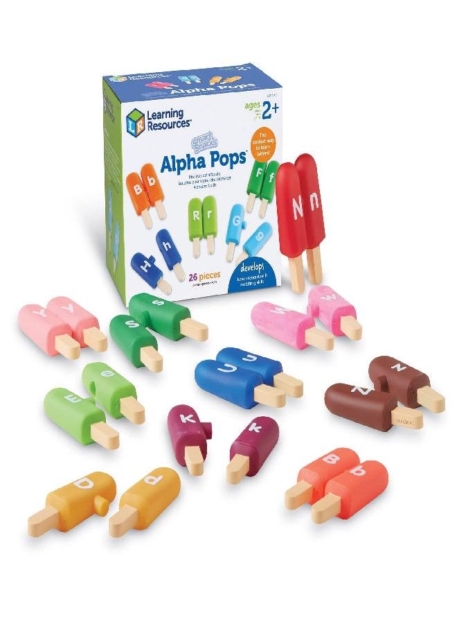 Learning Resources Smart Snacks Alpha Pops, 26 Pieces, Age 2+, Toys for Toddlers, Toddler Alphabet, Learning ABC, Learning Toys