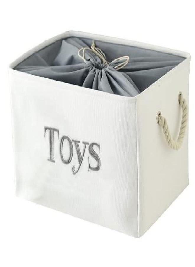 INough Kids Storage Basket Fabric Organizer Bin Toy Basket for Boys and Girls Gift Basket Empty for Books, Clothes, Gifts, Perfect for Home, Office, Nursery, Dorm