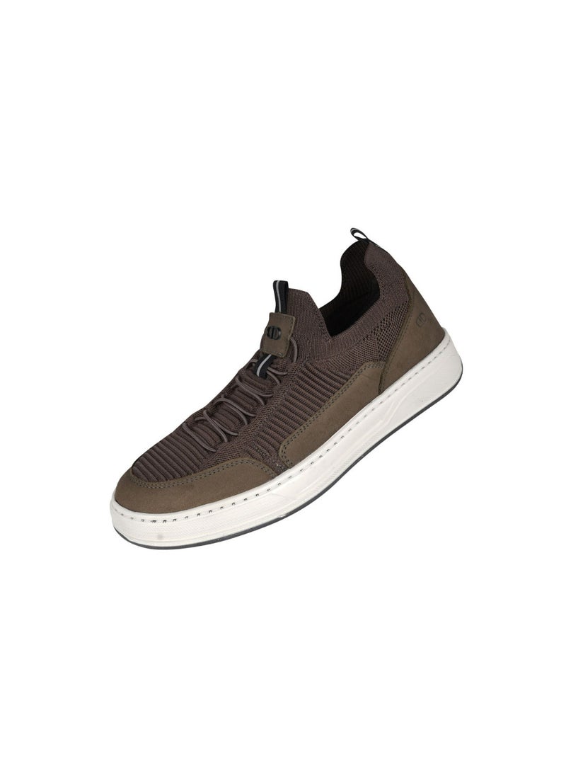 032-62 Democrata Mens Knit Denim Bold Black Sneakers 122111-003