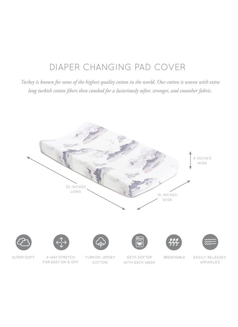 Baby Diaper Changing Pad Covers For Changing Table Misty Mountain