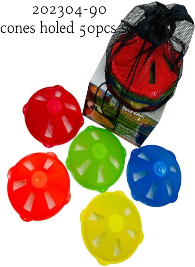 football cones holed 50pcs set Used for Training