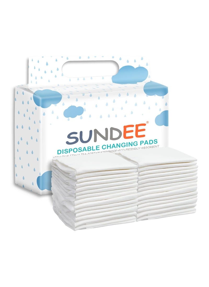 25 Pack Soft Non Woven Fabric Breathable Waterproof Underpads Portable Leak Proof Mattress Protector