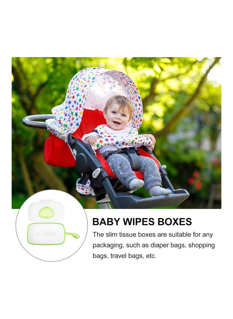 1Pcs Portable Wet Wipe Container For Travel Home Office Cars Green