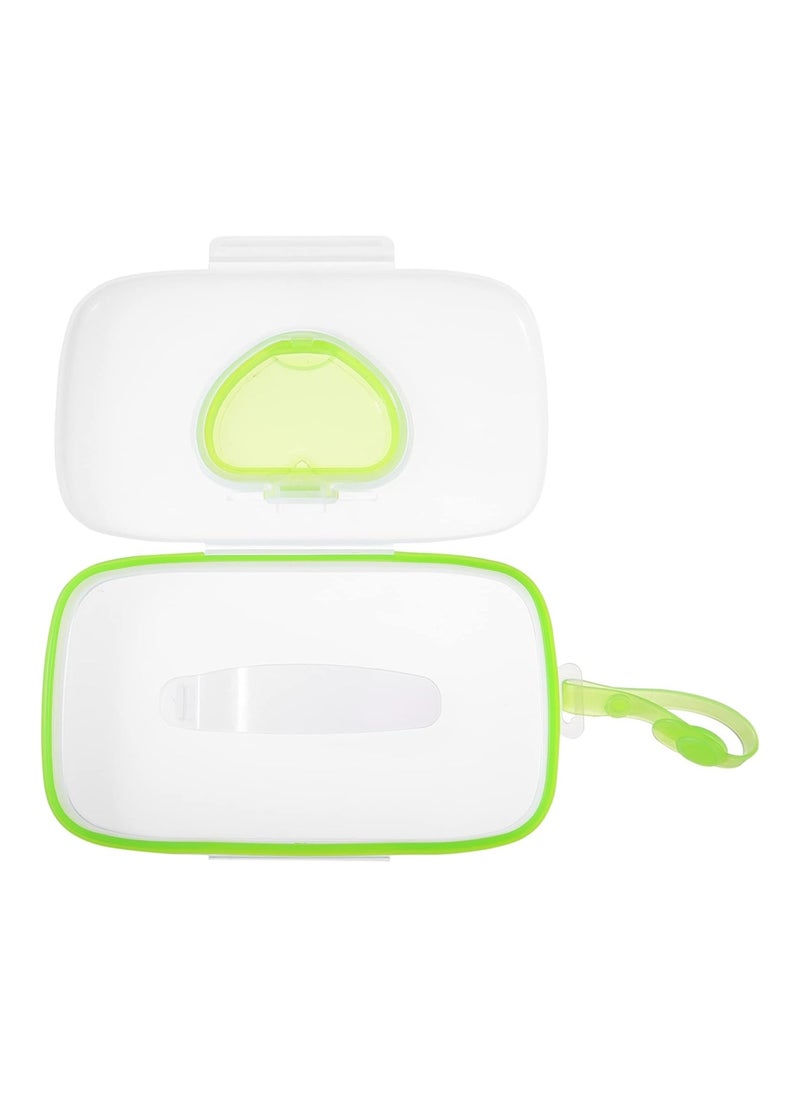 1Pcs Portable Wet Wipe Container For Travel Home Office Cars Green
