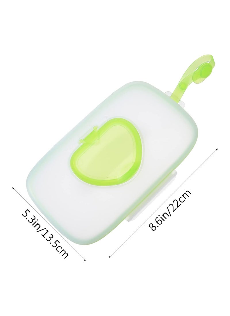 1Pcs Portable Wet Wipe Container For Travel Home Office Cars Green