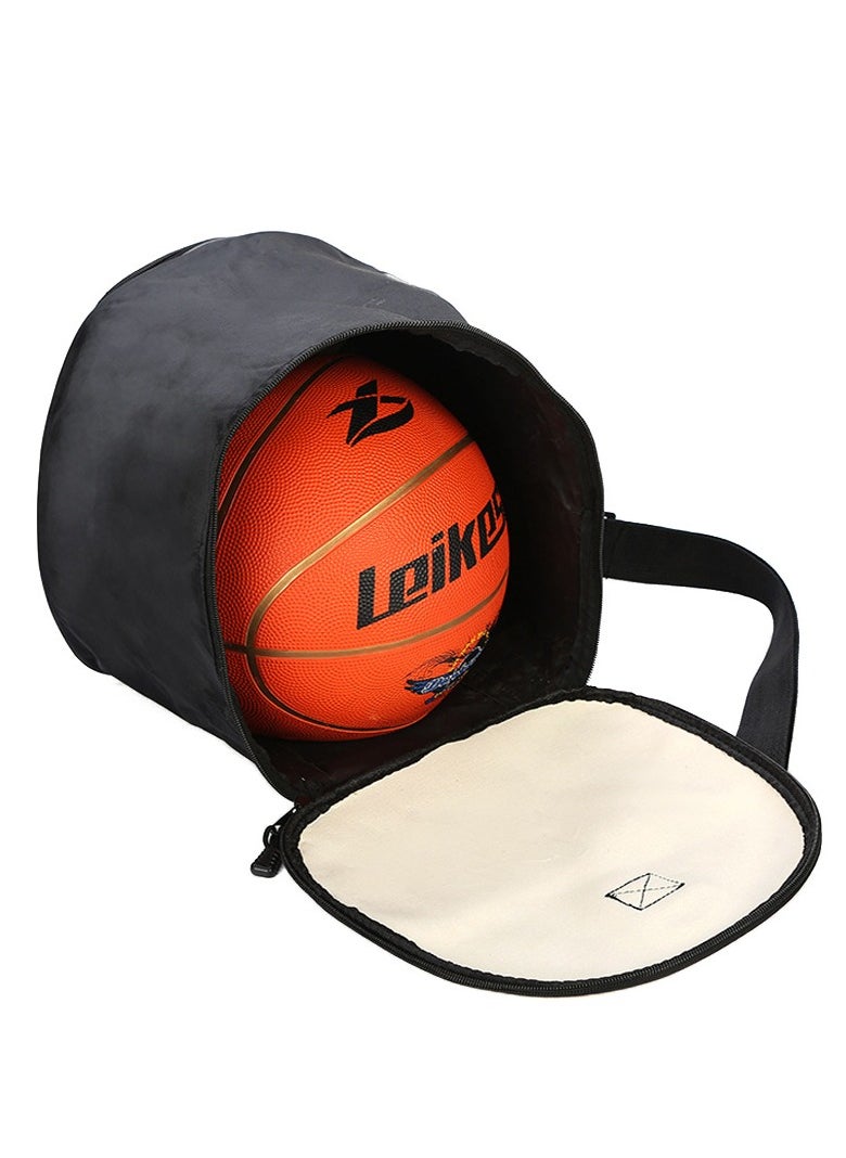 Large Capacity Basketball Bag Basketball Bag Sports Leather Basketball Storage Bag