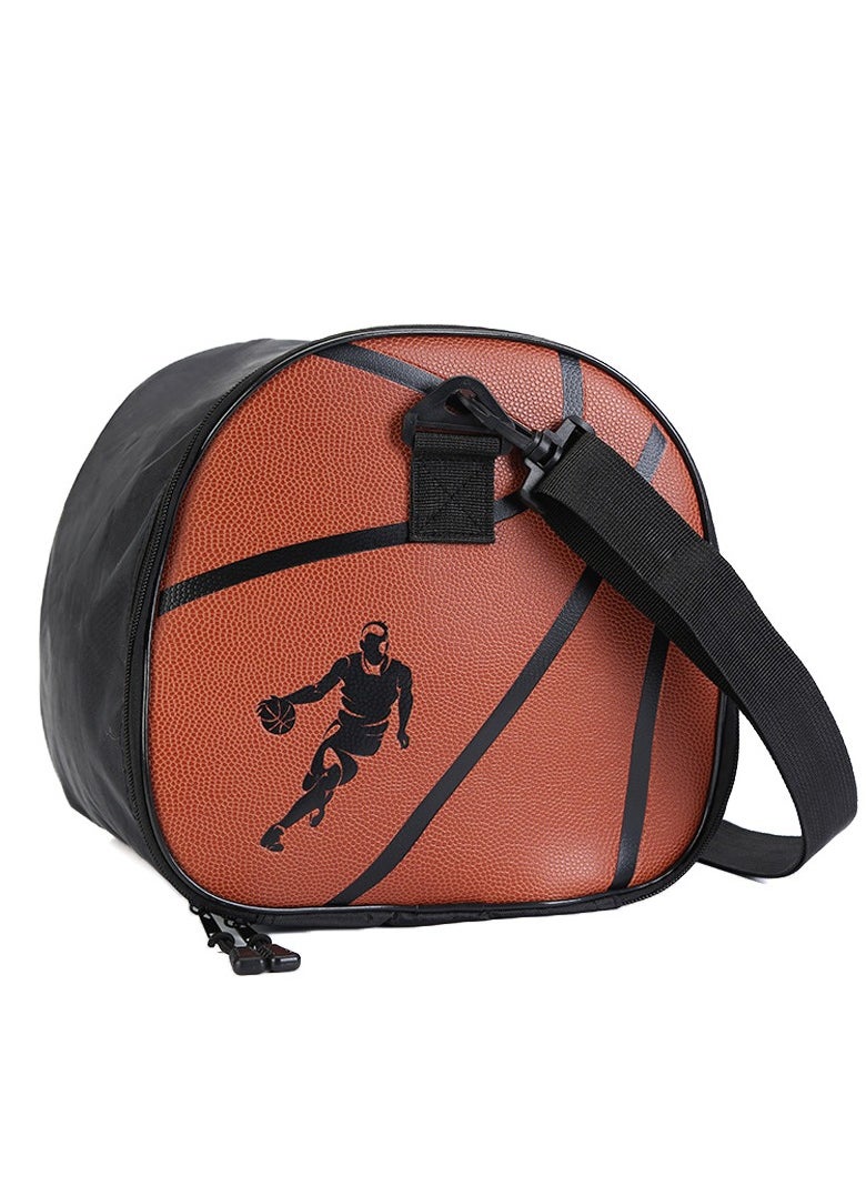 Large Capacity Basketball Bag Basketball Bag Sports Leather Basketball Storage Bag