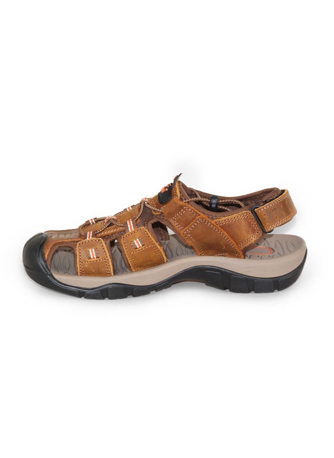 Double Buckle Summer Men's Beach Sandals Hiking Outdoor Flat Shoes Big Size 40-45