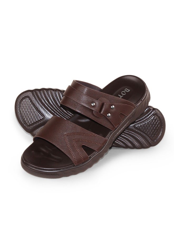 Fashionable Designed Sandals Man's Pu Leather Slipper Non Slip Men Shoes