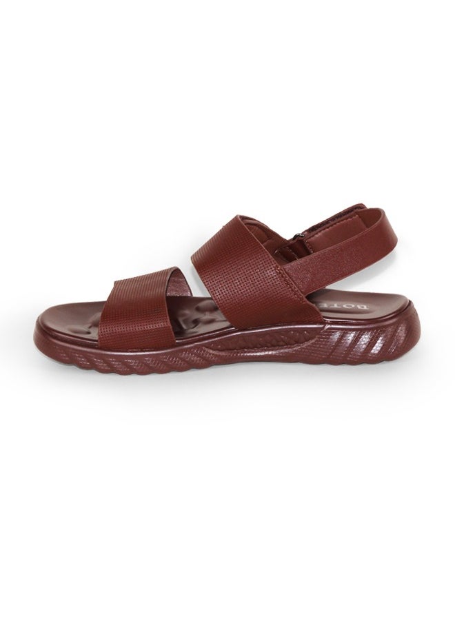 Men Sandals Genuine Leather Soft Sole Anti slip Men's Beach Shoes Two Wear Slippers