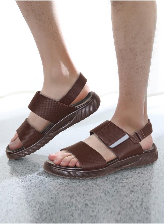 Men's Summer Outdoor Slippers Comfortable Genuine Leather Sandals for Men