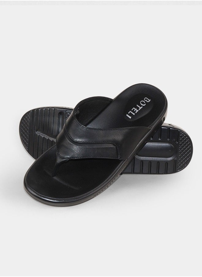 Summer Sandals Non-Slip Pu Material Men's Beach Leisure Slippers Outdoor Flip-Flops