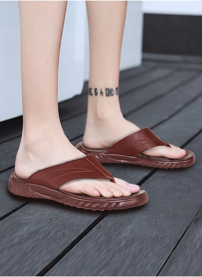 Anti Slippery Style Sandals Leather Men Summer Beach Casual Slipper Flip-Flops Outdoor