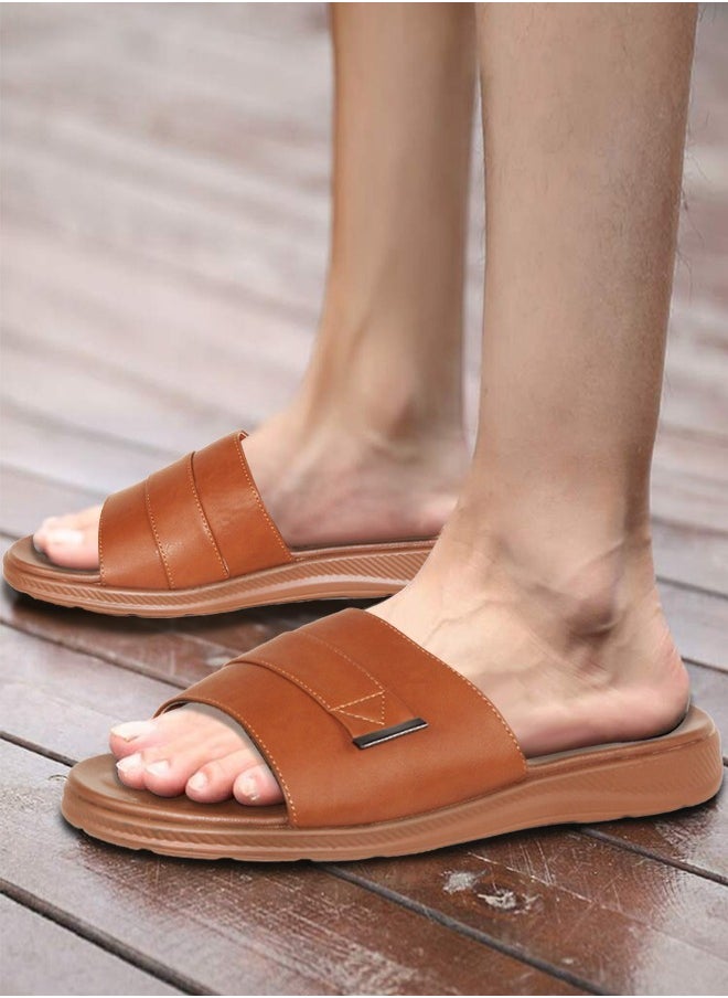 Men 40-45 Big Size Casual Shoes Plus Size 40-45 Beach Men's Sandals Flat Slippers