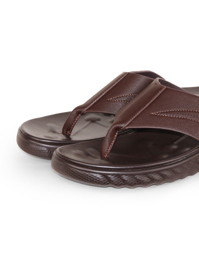 Summer Flip Flops Genuine Leather Men's Sandals and Breathable Casual Outdoor Slippers