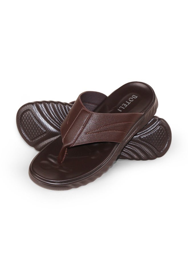 Summer Flip Flops Genuine Leather Men's Sandals and Breathable Casual Outdoor Slippers