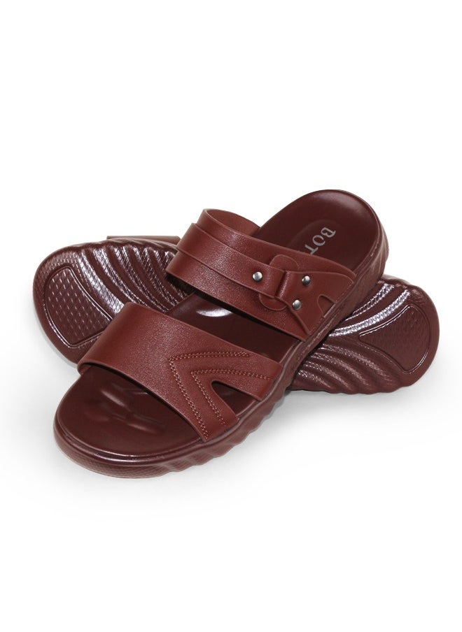 Men Sandals Leather Slippers Summer Classic Men's Shoes Soft Slippers Big Size Comfortable Walking Footwear