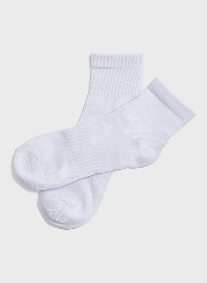 Pack Of 5 Sports Socks White