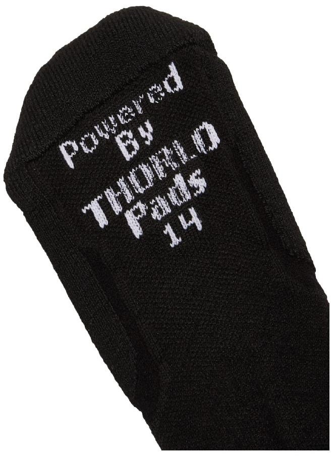 Thorlos Experia mens Xcmu Thin Cushion Running Low Cut athletic socks, Black, Large US